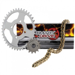 Primary Drive Steel Kit & Gold X-Ring Chain Yamaha YFZ 450R and 450X