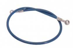 Streamline Rear Steel Braided Brake Line Standard Length Blue Suzuki Z 400