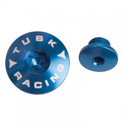 Tusk Billet Aluminum Engine Plug Kit Blue Yamaha YFZ 450