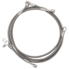 Streamline Front Steel Braided Brake Line Silver Yamaha Raptor 125