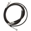 Streamline Front Steel Braided Brake Line Length Black Yamaha Raptor 700