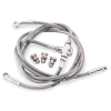 Galfer Front Steel Braided Brake Line Silver Honda TRX 450R and 450ER